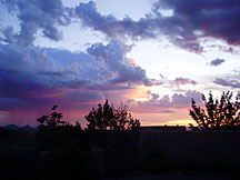 Sunset in Santa Fe, NM