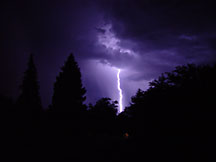 Lightning in Pleasanton, California